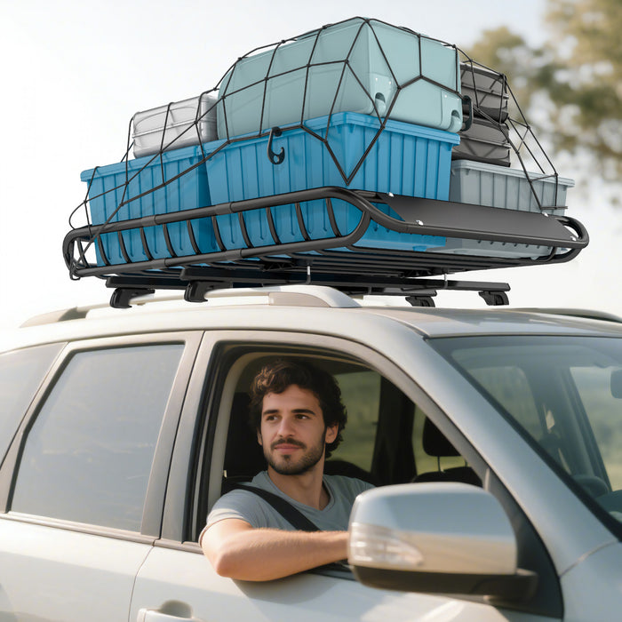 Soozier Panier Porte-bagages de Toit, Charge Lourde 68 kg