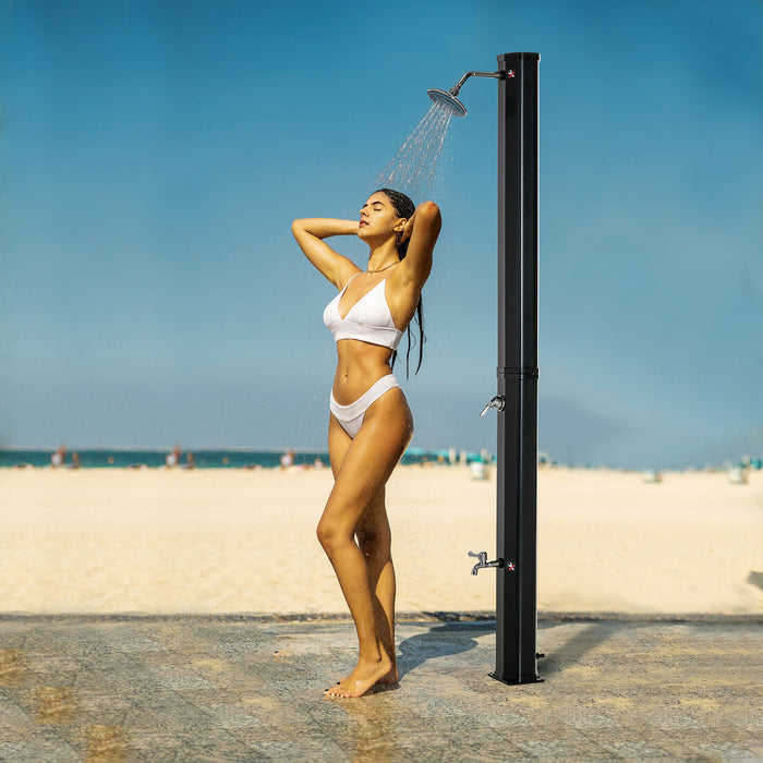 Outsunny 7ft Douche Solaire Chauffante Pour Piscine Exterieure