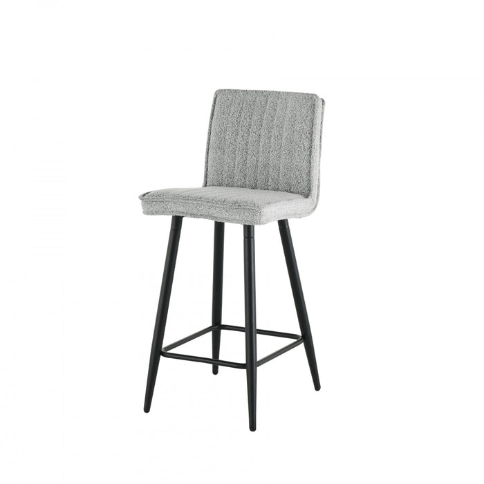 Tabouret de bar Marielle rembourre gris (ens. de 2)