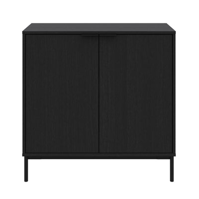 Nordika Slim 2-Door Storage Cabinet - Black | Armoire de rangement mince Nordika à 2 portes - noire