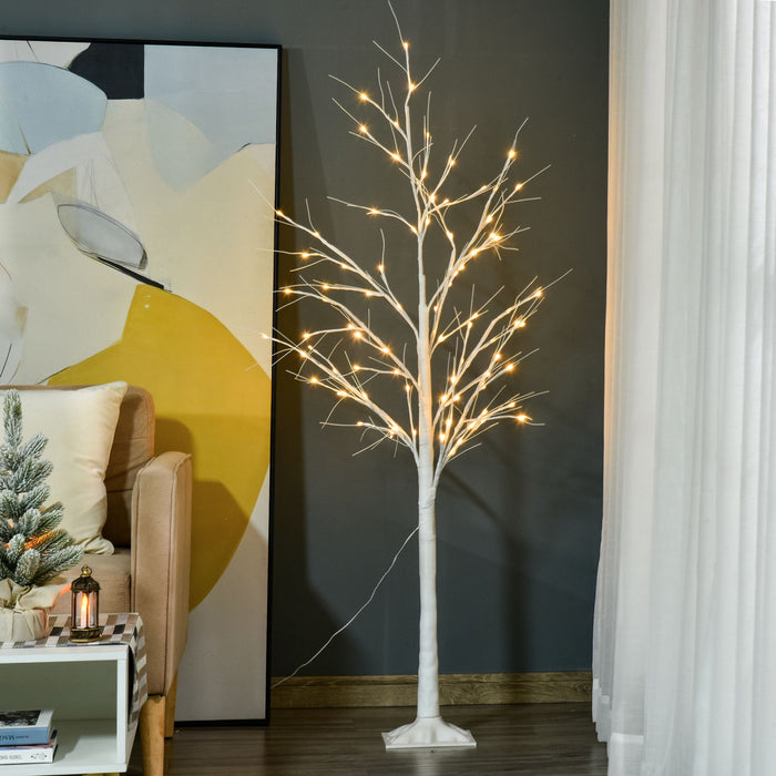 Outsunny Arbre Lumineux De 1.5 M Avec 58 Led Chaudes Et 8 Modes