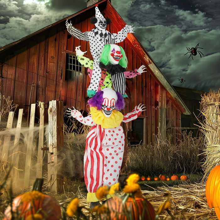 Outsunny Clown Anime Pour Halloween, Accessoires Empilables Pour Halloween