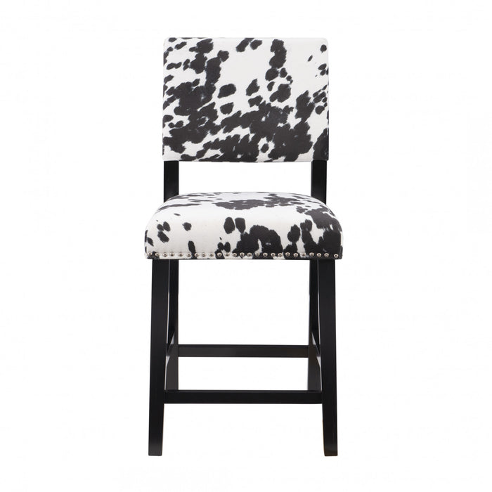 Tabouret Corey Udder Madness de hauteur comptoir en tissu - noir