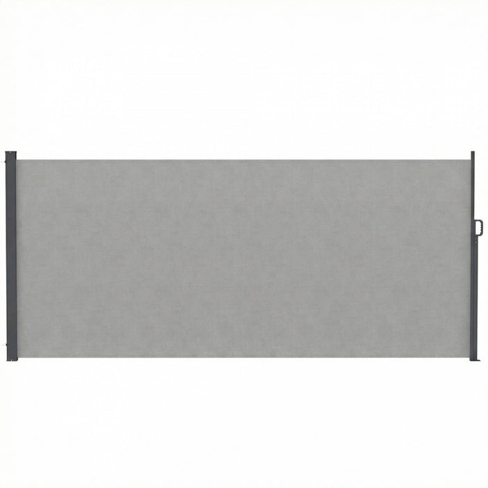 Auvent lateral retractable Outsunny, 420 x 185 cm, ecran d'intimite exterieur, gris