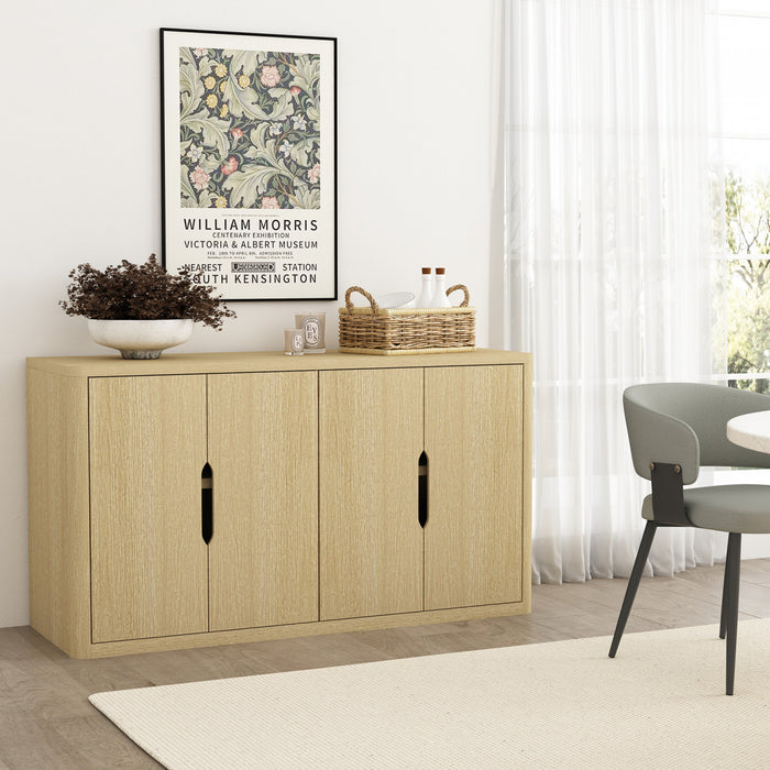 Buffet moderne Rivington 60\" en chene naturel
