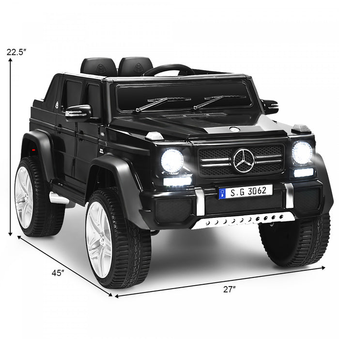 12v Autorise Mercedes-benz Enfants Roulent Sur La Voiture Rc Vehicules Motorises W / Coffre Noir