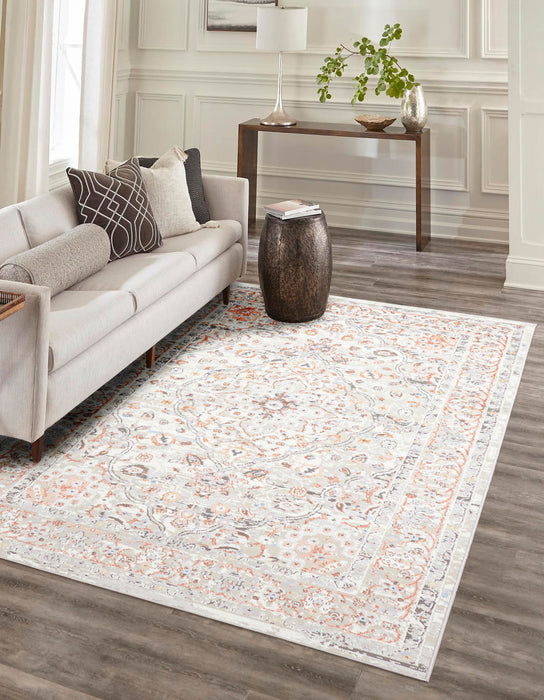 Tapis Traditionnel Seline 8'0\" x 10'0\" en Ivoire