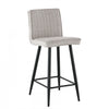 Marielle Taupe Upholstered Bar Stool (Set of 2) | Tabouret de bar Marielle rembourre taupe (ens. de 2)