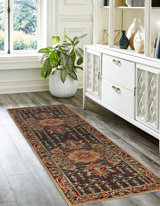Tapis Traditionnel Sofia 2'3\" x 7'6\" en Bleu