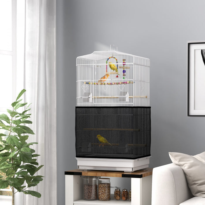 Cage A Oiseaux 36\" Avec Accessoires, Poignee, Plateau