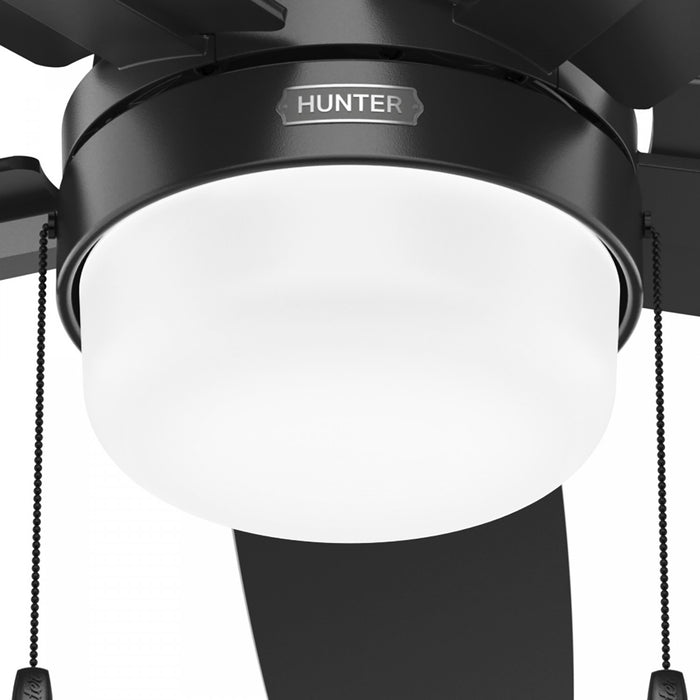 Ventilateur de plafond Anisten avec luminaire - Noir