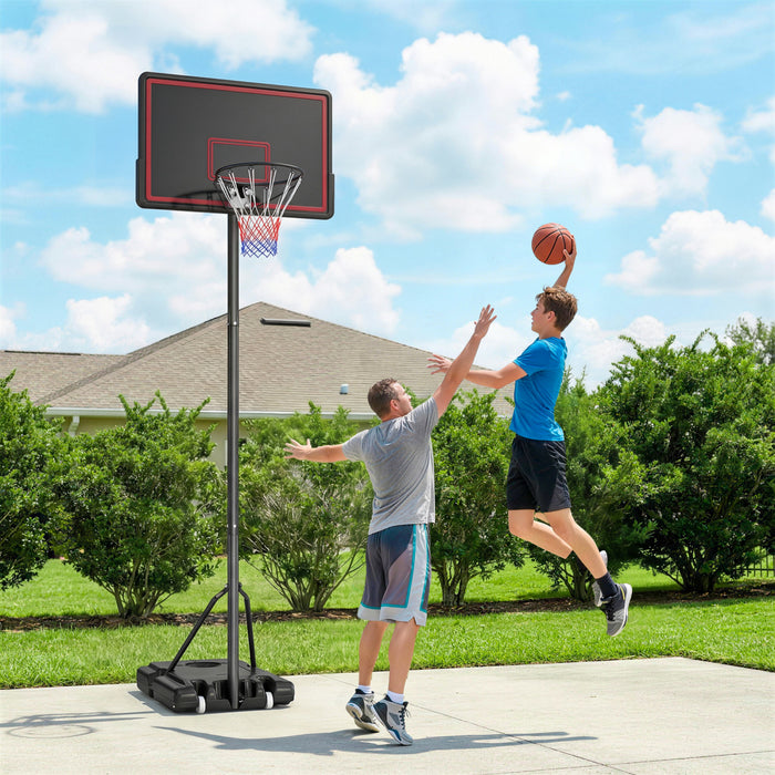 Soozier Panier de Basket Portable, Hauteur Ajustable de 1,35 m a 3,05 m