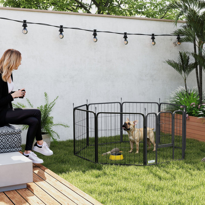 Parc pour chien de 24 po avec porte pour petits chiens