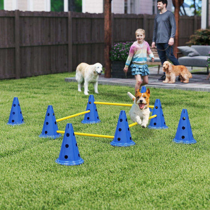 Kit d'Agilite pour Chiens, Ensemble d'Entrainement Reglable