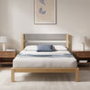 Kumiki Interlocking Bamboo Platform Bed with Headboard - King Size | Kumiki lit plateforme à emboîtement en bambou avec tête de lit - Très grand