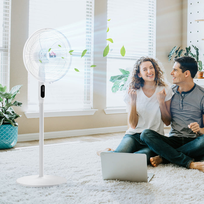 Homcom Ventilateur Sur Pied 18 Pouces Avec Minuterie 18h