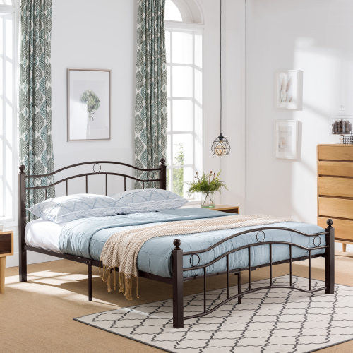 Jackson Cadre De Lit En Metal Avec Rangement Sous Le Lit, Cuivre