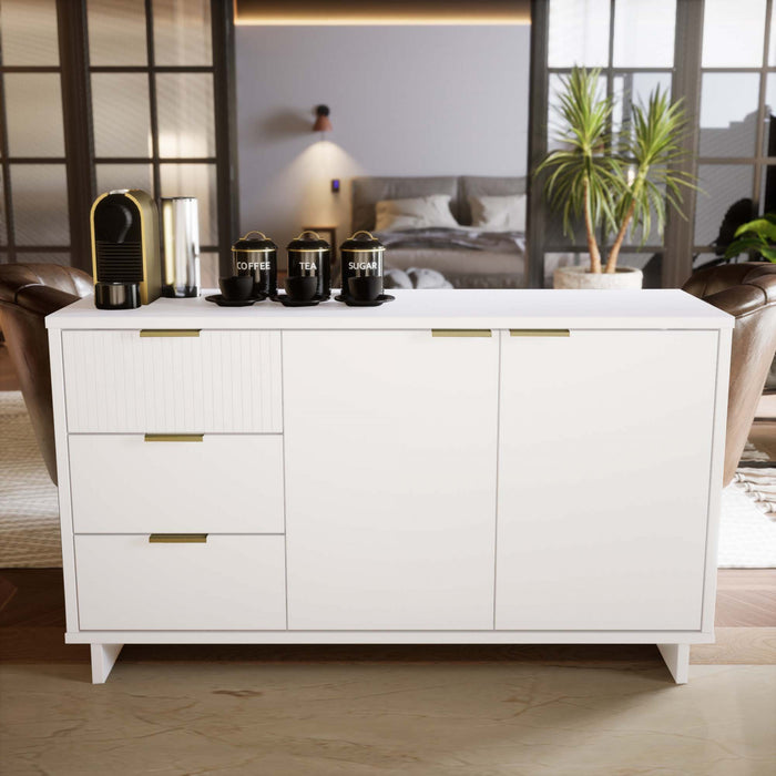 Buffet moderne Granville 55\" en blanc