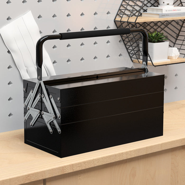 Durhand Boite A Outils, Coffre A Outils Portable En Acier Avec Poignee