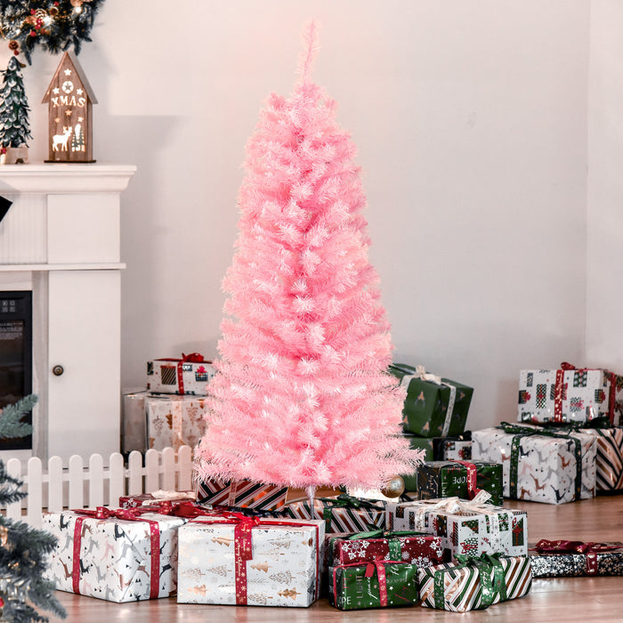 Homcom Sapin De Noel Artificiel En Forme De Crayon De 4 Pieds Avec 188 Pointes De Branche