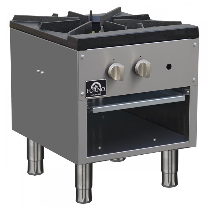 Rechaud a marmite au gaz Commerciale, 1 bruleur, 80 000 BTU, acier inoxydable - FCMSP0089-18
