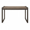 Bureau De Travail Basset En Faux Bois Et Metal Gris Fonce