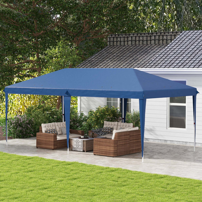Outsunny Tente De Fete 10'x19' Facile A Installer Avec Sac De Transport