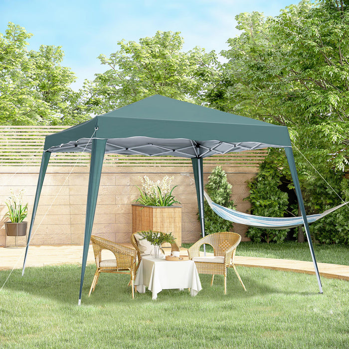 Outsunny Tente D'exterieur Pliable 8' X 8' Avec Sac, Vert