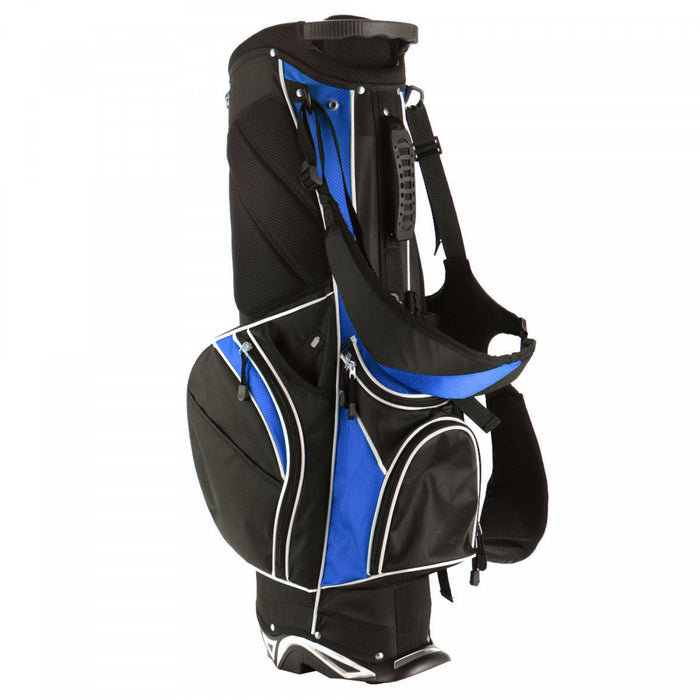 Costway Golf Stand Cart Bag Club W/6 Way Divider Carry Organizer Poches Stockage Bleu