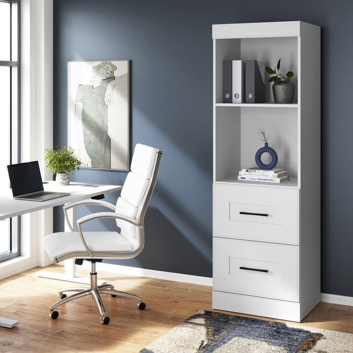 Organisateur de garde-robe Edge de Bestar de 25 po (L) avec tiroirs - blanc