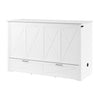 Lit armoire avec matelas à trois plis Key West, chêne blanc - format grand lit
