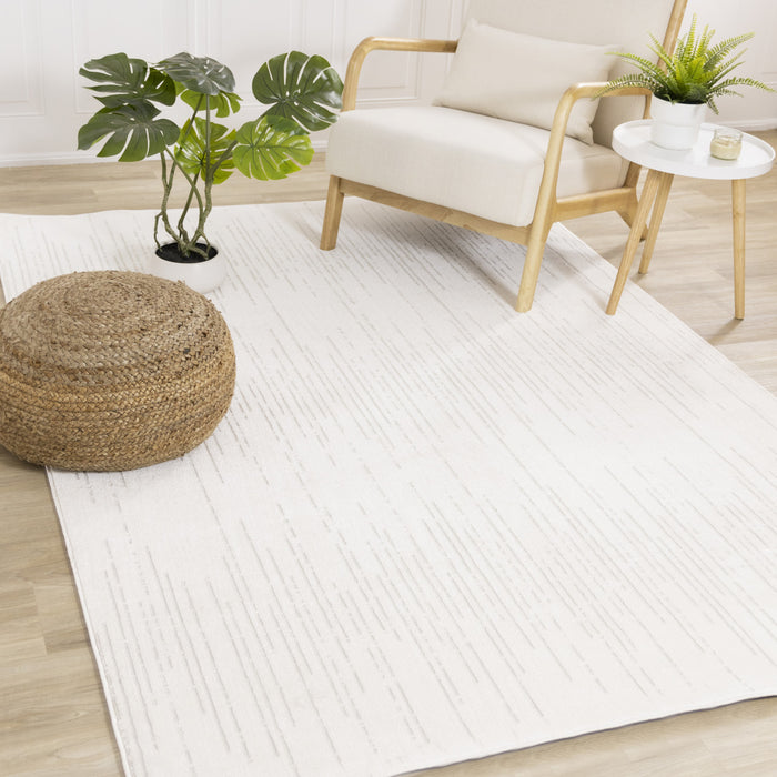 Carpette Hudson à motifs de rayures modernes - 7 pi 10 po x 10 pi 6 po