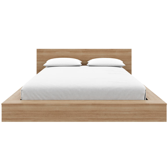 Kanso Lit a Plateforme Basse avec Tete de Lit