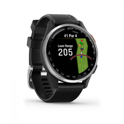 Garmin Approach S44 Amoled Golf Smartwatch - Gps, 43,000 Preloaded Courses | Silver Aluminum Bezel W|Montre Connectee De Golf Garmin Approach S44 Amoled - Gps, 43 000 Parcours Precharges | Lunette En A