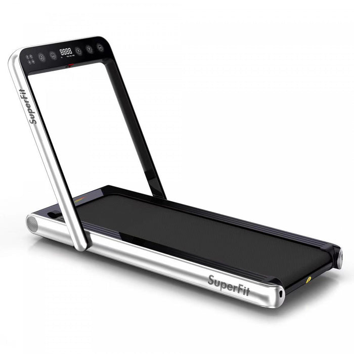 Tapis De Course Pliant 2 En 1 16km/h Superfit – Avec Bluetooth Et Controle Via App