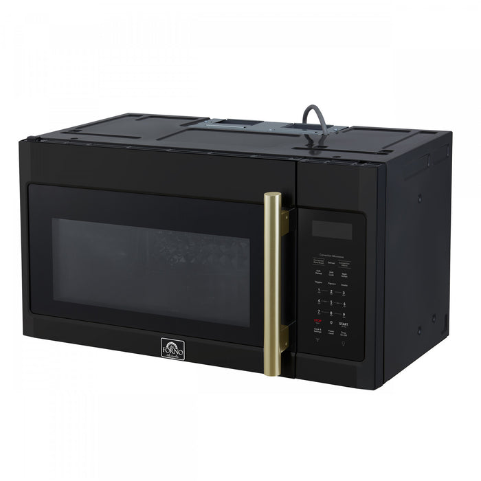 Four a micro-ondes a convection Fornace 30 pouces, au-dessus de la cuisiniere, noir, 1,5 pi³ - FOTR3038-30BLK
