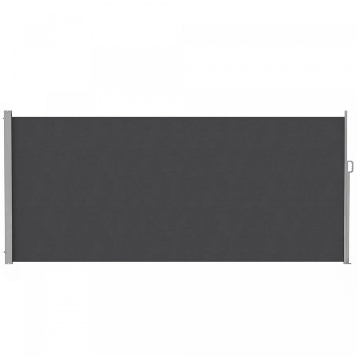 Auvent lateral retractable Outsunny, ecran d'intimite exterieur, gris fonce