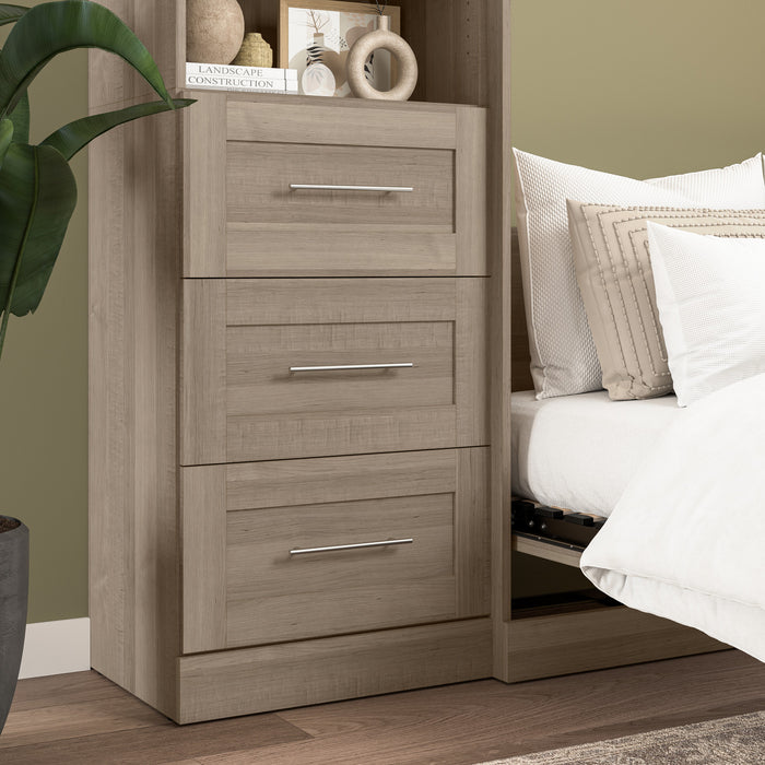Ensemble de 3 tiroirs Pur de Bestar pour organisateur de garde-robe de 25 po (L) - gris cendré