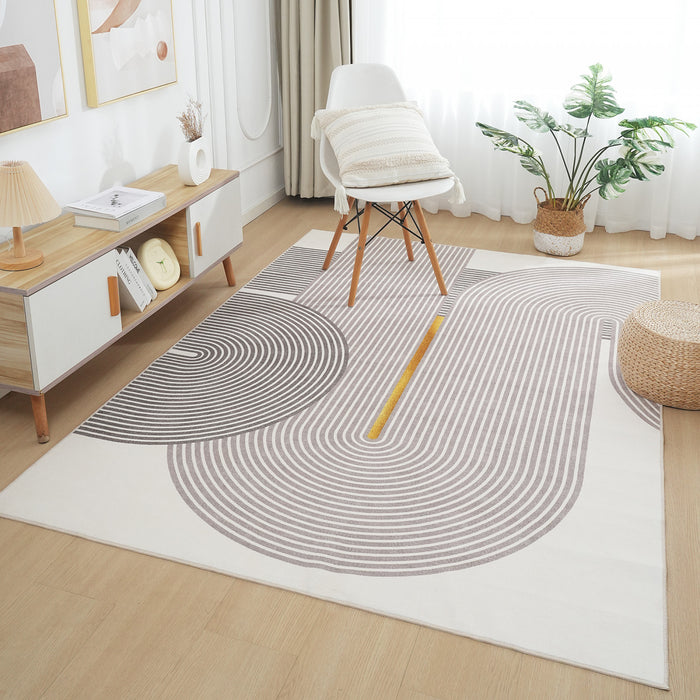 Aqua Pista Tapis Lavable Et Antiderapant A Poils Ras 8'x10'