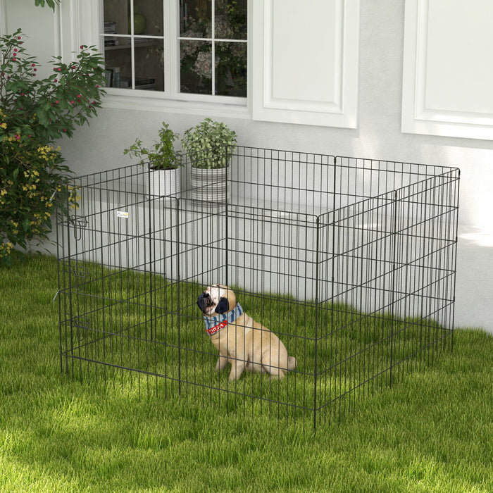 Parc pliable en metal pour animaux, cloture d'exercice de 91 cm