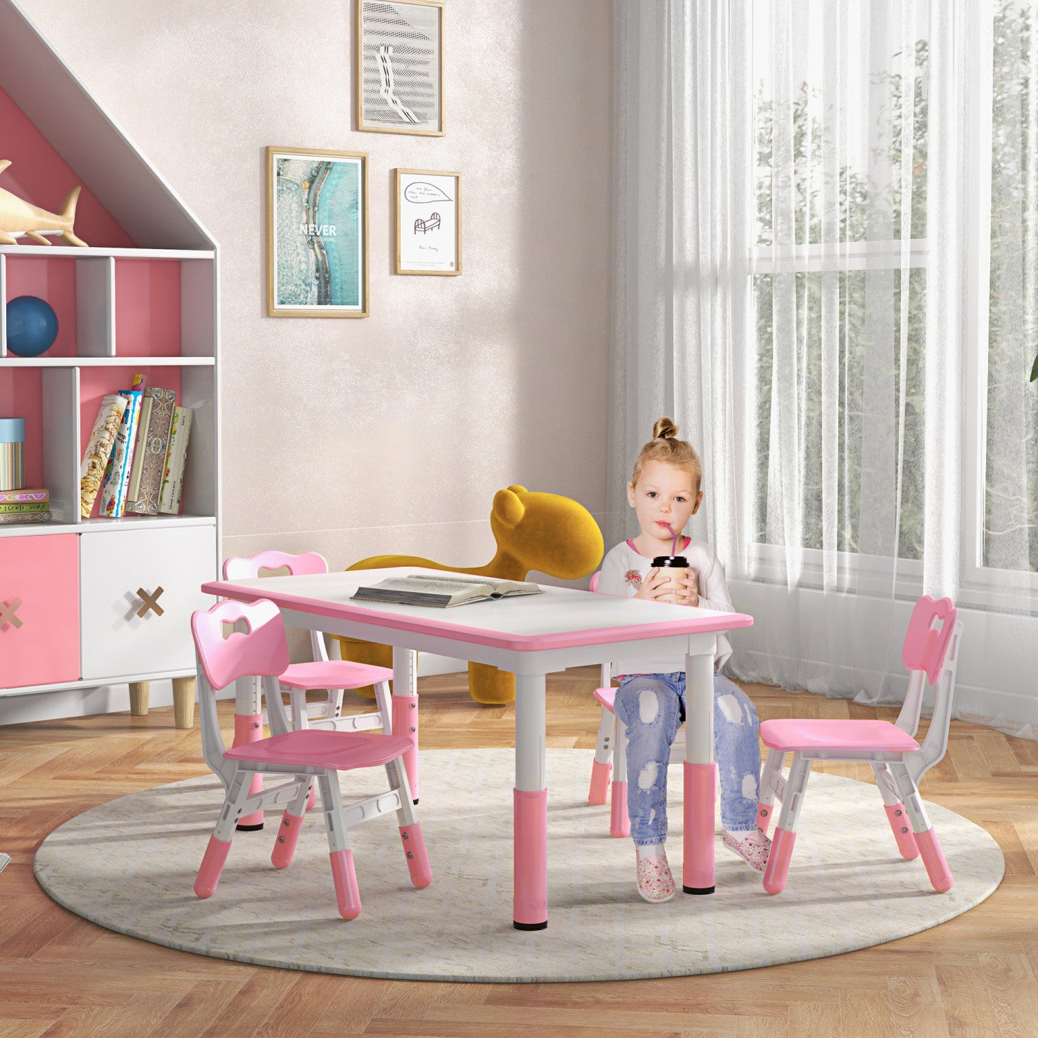 Jouet Mini Cuisine Rose - Ensemble De Jouets Pour Enfants
