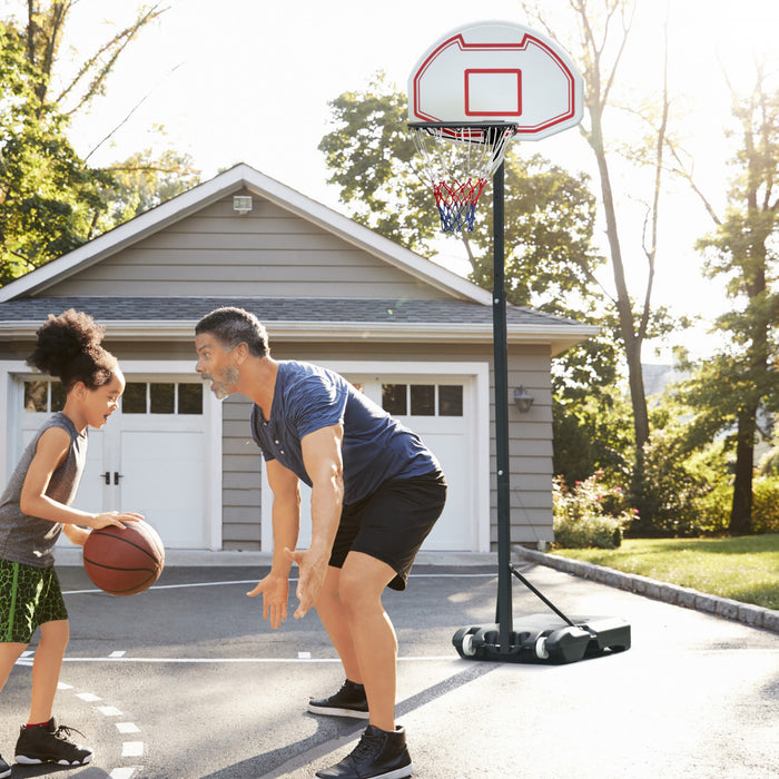 Systeme De Panier De Basket Pour Jeunes Soozier Ajustable De 5,5 A 7 Pieds