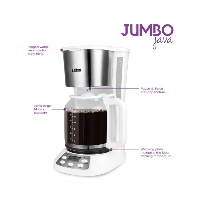 Cafetière Jumbo Java de Salton - FC1667WH