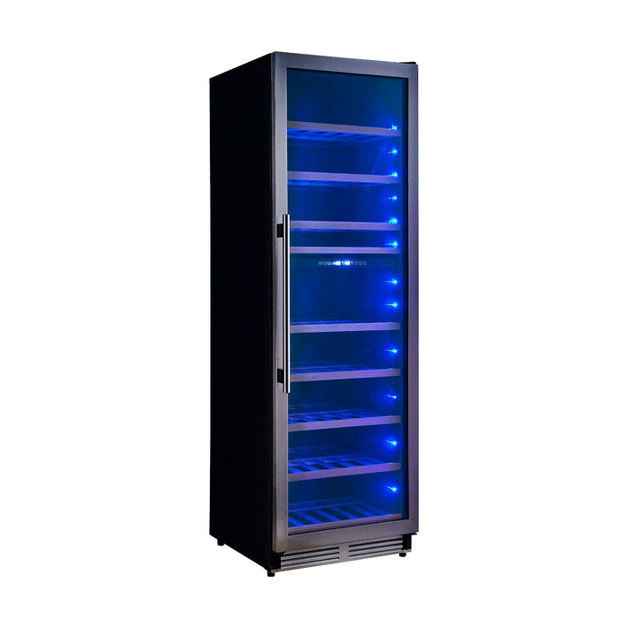 Refroidisseur a vin Avellino de 24 pouces a double zone, 16 pi³, en acier inoxydable -FWCDR6603-24S