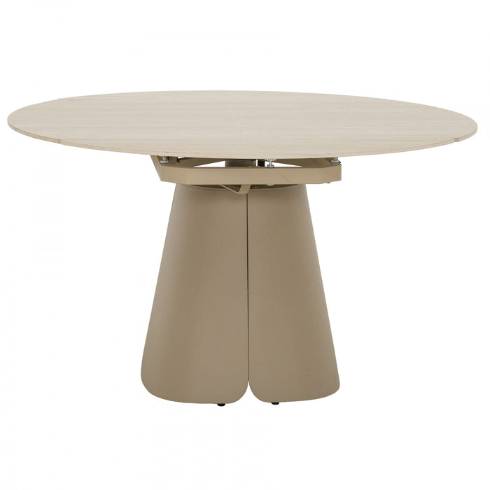 Table de salle a manger ronde extensible Solene de 32 a 52 po (4 places)