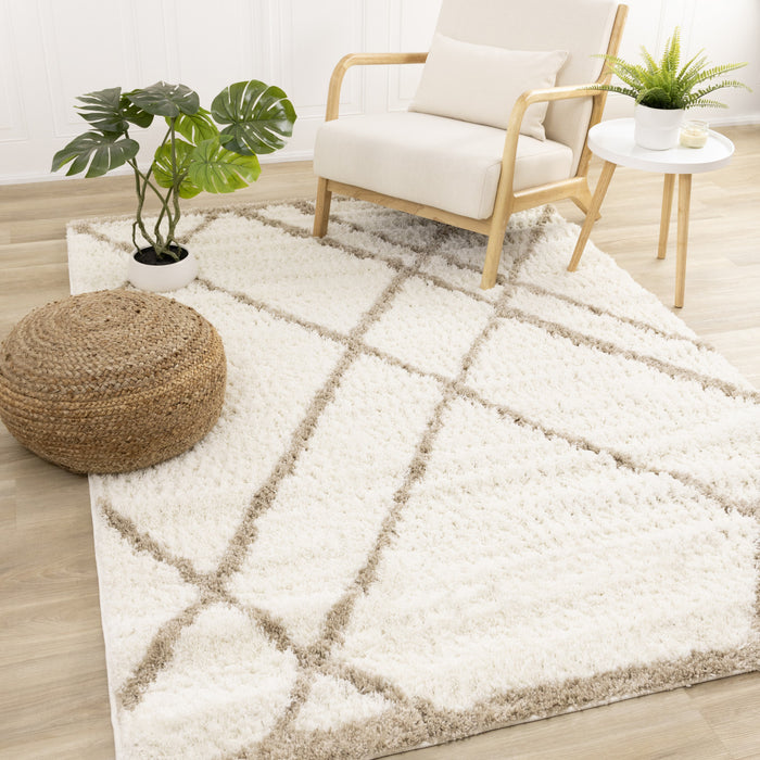 Carpette à poil long douce Taylor - 7 pi 10 po x 10 pi 6 po