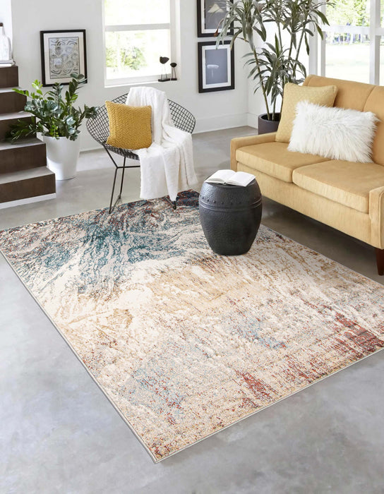 Carpette Tribeca bleu sarcelle - 8 pi 0 po x 10 pi 0 po