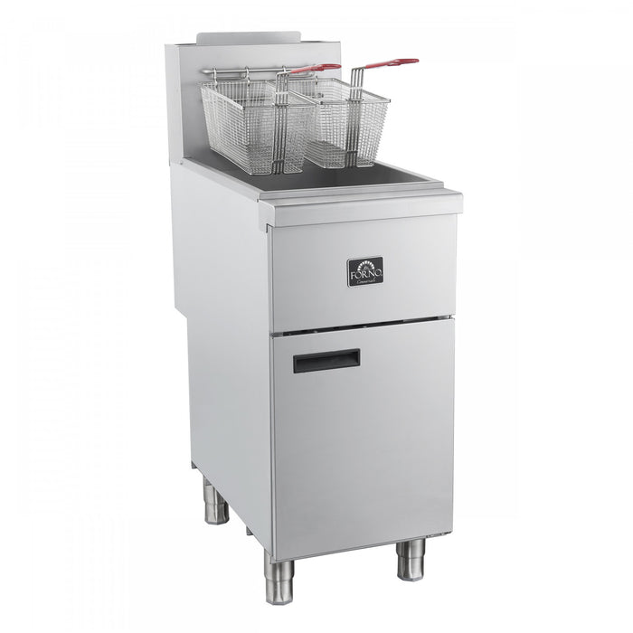 Friteuse a gaz propane Commerciale, 4 bruleurs (120 000 BTU), capacite d'huile de 50 lb – FCMGF0030