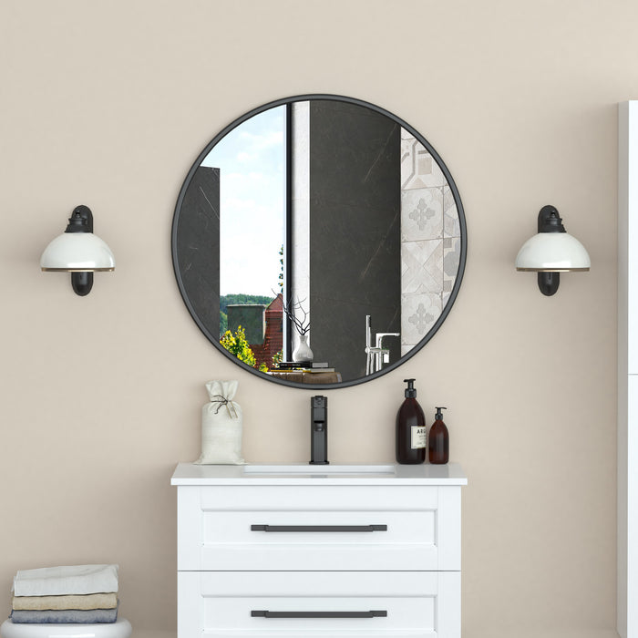 Miroir Halpert de 32 po noir