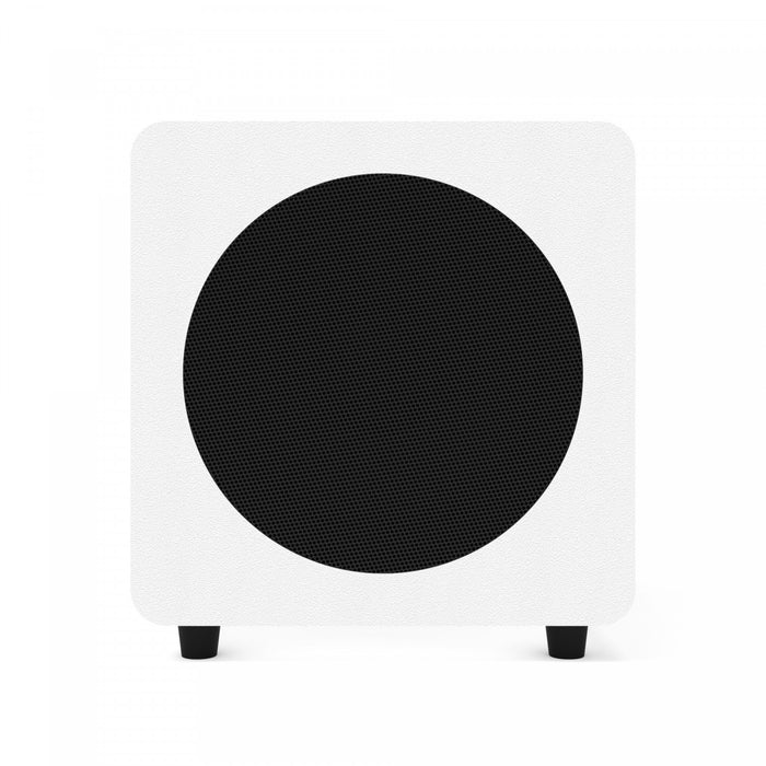 Caisson de basses amplifie scelle Kanto SUB8VMB 8\"\" 300 W, blanc mat\n